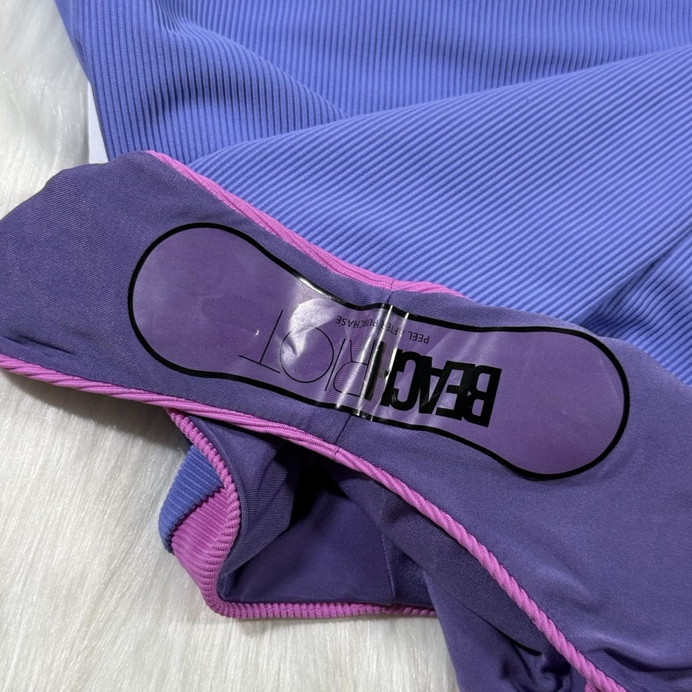Beach Riot Size XS High Tide Color‎ Block Ribbed Steph One Piece Swimsuit - Picture 10 of 11